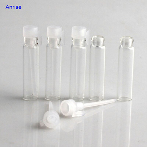 Flacons pour échantillons de parfum en verre, pièces, 1ml, 2ml, 3ml, mini bouteilles pour testeur, parfums, échantillons, bouchon applicateur en plastique noir/blanc - Product Image 4