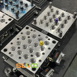 Molde de inyección de plástico personalizado para tapas de detergente de 16 cavidades con canal caliente, fabricante de moldes para tapas y preformas - Product Image 4