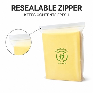 Biodegradable Hotel Amenity Resealable Zipper Pouch Toiletry Toothbrush Slipper Sewing Kit <b>Compostable</b> Hospitality Packaging - Product Image 5