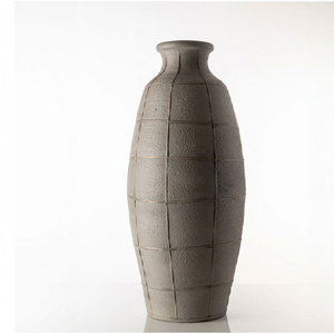 Terracotta Cane Beautiful Como Vase Grid Pattern Home Decor Piece Affordable Prices - Product Image 5