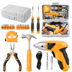Hi-Spec 4V Rechargeable Electric Screwdriver Set 264mm Battery <b>Powered</b> Household DIY <b>Tool</b> Kit - Product Image 1