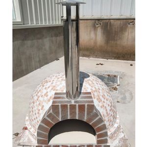 Four à pizza professionnel extérieur au bois - Grand four à pizza portable pour jardin et terrasse - Chauffage rapide, cuisson authentique sur pierre - Product Image 3