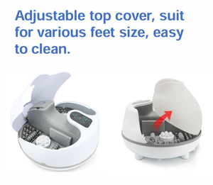 Masseur de pieds électrique chauffant Shiatsu en gros avec vapeur, pédicure aux herbes et massage aquatique profond - Product Image 5