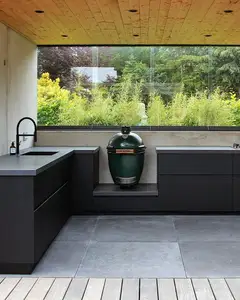 NICOCABINET全新设计防水厨房翻新黑漆漆不锈钢户外橱柜Balco