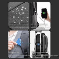 Sac à dos unisexe pour ordinateur portable 16 pouces, grande capacité, en polyester soyeux, avec harnais à coussin d'air réduisant la charge, couleur unie, pour les loisirs