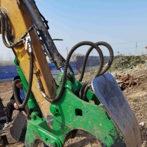 Grappin de coupe de bois hydraulique pour excavatrice, scie <span class=keywords><strong>à</strong></span> grappin pour bûches, machine de découpe, alimentation essence/diesel, contrôle numérique IoT <span class=keywords><strong>à</strong></span> distance, garantie 1 an - Product Image 6