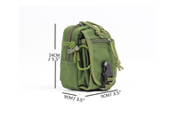 Riñonera de nailon de alta calidad, bolsa de accesorios tácticos multicamuflaje ligeros para caza, senderismo, sistema de almacenamiento Molle