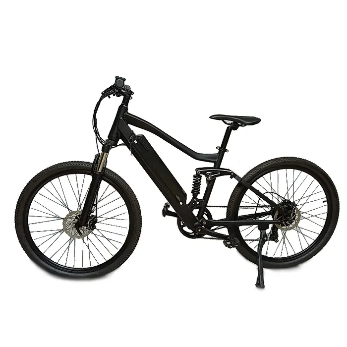Factory wholesale low price motorized bicycle 20 Tyre Big Lithium Alloy Frame Electric Black bike for sale