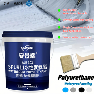 Revêtement imperméabilisant certifié CE pour toiture en béton, élastique, à base d'acrylique et de <span class=keywords><strong>polyuréthane</strong></span>, pour salle de bain, résistant <span class=keywords><strong>au</strong></span> froid - Product Image 1