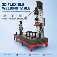 Table de soudage 3D au nitrage, établi de soudage robuste en fonte résistant à la corrosion avec kits de serrage complets