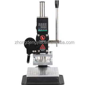 Handmade Desktop PVC Leather Embossing <b>Machine</b> Manual Hot Stamping <b>Machine</b> Letter Hot Foil Stamping <b>Machine</b> for Logo Making - Product Image 1