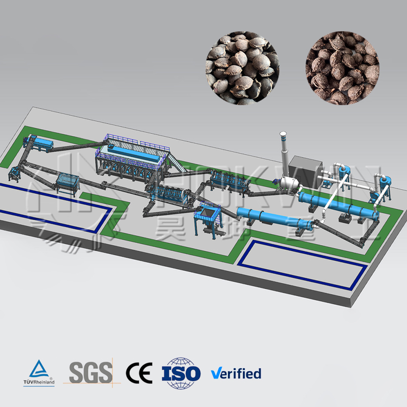 Double Roller Granulation Production Line for
