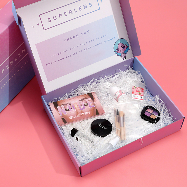 Custom Reusable Corrugated Paper Mailer Box Skincare Cosmetic Beauty Subscription Product Packaging Shipping Mailer Box