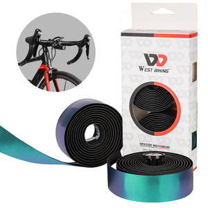 WEST BIKING Ruban de guidon antidérapant pour vélo avec embouts de guidon, professionnel, coloré, pour VTT et vélo de route - Product Image 2