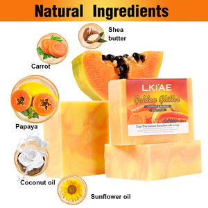 Thái Lan cà rốt chiết xuất tự nhiên Glycerin mạnh mẽ giữ ẩm hữu cơ mặt làm trắng da sáng đu đủ xà phòng - Product Image 4