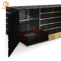 Buffets en bois salon armoire de rangement gris luxe Buffet armoire Buffet moderne côté armoire Buffet Table meubles