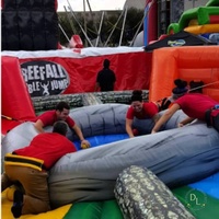 Jeu de sport interactif gonflable commercial 4 6 8 joueurs Hungry Hippo Chow Down Party Rental