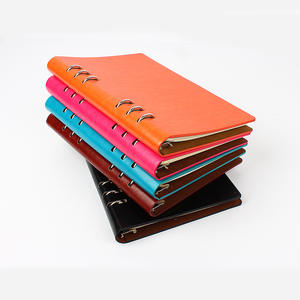 Carnet de notes A4 personnalisé avec logo, en cuir PU, grand agenda rechargeable, journal professionnel, carnet à feuilles mobiles, couverture rigide, grand format - Product Image 3