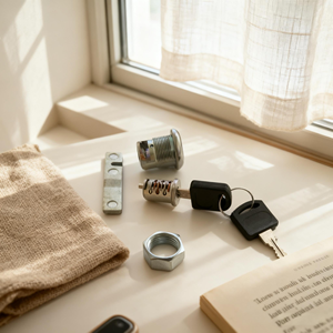 Bộ khóa đơn giản và thiết thực với các phụ kiện phần cứng chính, thích hợp cho việc sử dụng tại nhà/văn phòng - Product Image 2