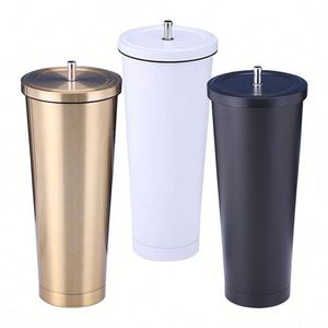 Design Custom Juice Cups Manufacturer with Lid and Straw Cute Smart Cup Custom logo Wholesale Stainless Steel Coffee Mug - Product Image 5