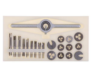 Kit d'outils de filetage métrique en métal de 31 pièces, comprenant des <span class=keywords><strong>tarauds</strong></span> <span class=keywords><strong>et</strong></span> des <span class=keywords><strong>filières</strong></span> - Product Image 4