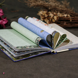 สมุดบันทึกปกแข็งเย็บด้ายสีวินเทจลาย Song of the Vine พร้อมปั๊มทอง บรรจุภัณฑ์พื้นฐานสำหรับเป็นของขวัญ - Product Image 2