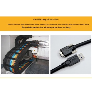 High Flex Machine Vision USB 3,0 a Micro-B Cable <span class=keywords><strong>DE</strong></span> DATOS Bloqueo <span class=keywords><strong>de</strong></span> tornillo para Cámara Industrial HDD 3M - Product Image 6