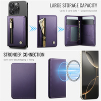 2026 nouveau Design Magsafe accessoires porte-cartes magnétiques en cuir Pu Premium boucle portefeuille pour Iphone 17
