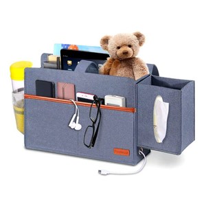 Custom Logo Durable Felt Storage Bag Organizer Hanging Bedside <strong>Bed</strong> Sofa <strong>Caddy</strong> for Baby Tissue Box Bottle Holder for Living Room - Product Image 2