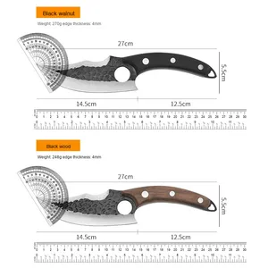 <span class=keywords><strong>Coltello</strong></span> da Disosso Professionale Forgiato a Mano in Acciaio Inossidabile ad Alto Tenore di Carbonio con Foro per il Dito per <span class=keywords><strong>Carne</strong></span>, Cucina e Attività all'Aperto - Product Image 3