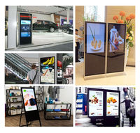 Écran tactile interactif sur pied pour kiosque, écran LCD intérieur de 32, 43, 49, 55, 72, 80 pouces, système Android et Windows