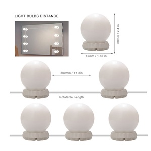 Usine En Gros LED Maquillage Lumière 3 Couleur Dimmable Miroirs Veilleuses Ampoules <span class=keywords><strong>pour</strong></span> Maquillage Dressing <span class=keywords><strong>Salle</strong></span> <span class=keywords><strong>De</strong></span> Bains Mur Intérieur Décor - Product Image 5