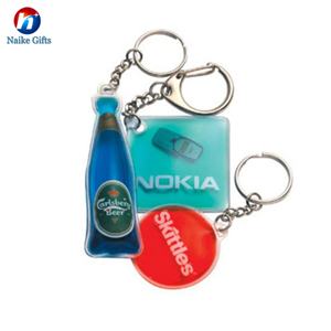 Porte-clés liquide à paillettes au design innovant pour anneau de clé - Product Image 6