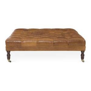 Pufes Otomanos de Cuero de Alta Calidad, Suaves y Cómodos, Construcción Duradera, Diseño Elegante, Perfectos para Sala de Estar - Product Image 3