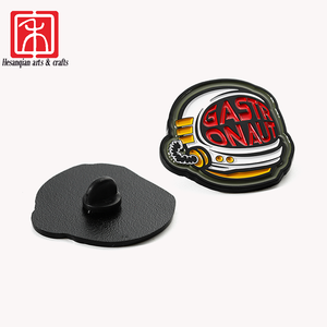 Logo del casco smaltato duro personalizzato di fabbrica <span class=keywords><strong>Gourmet</strong></span> Taster spilla da bavero in smalto morbido in lega di zinco - Product Image 2