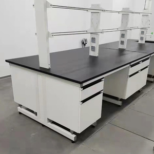 Laboratory Steel Workbench <b>Laminate</b> Top Industrial Design For School Lab Use - Product Image 4