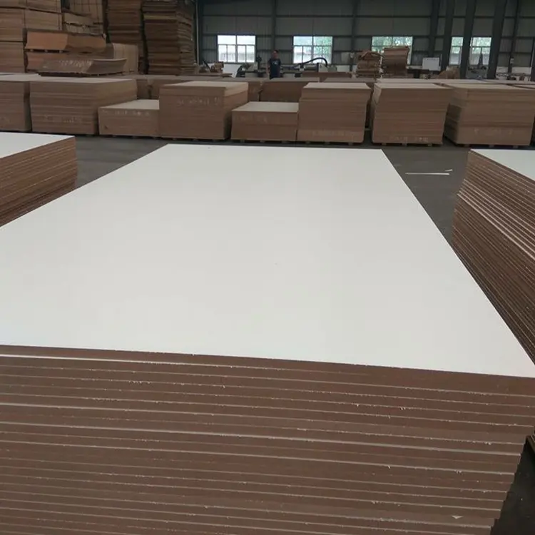 Impermeable doble cara blanco 15mm MDF tablero de melamina 18mm