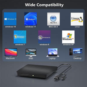 Reproductor y Grabador de Blu-ray 3D de Alta Velocidad de Lectura y Escritura para Portátil, Unidad de Disco Blu-ray 4K Externa USB 3.0/USB-C - Product Image 4