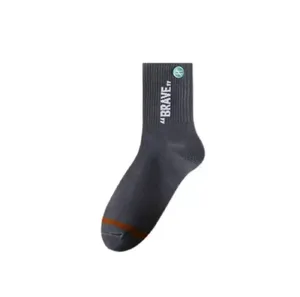 Calcetines Deportivos de Media Pantorrilla para Hombre, con Estampado de Letras, de Marca de Moda, para Otoño/Invierno: Cálidos, Resistentes al Olor y que Absorben el Sudor - Product Image 5