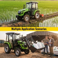 Tracteurs agricoles compacts 4x4 (40 CV) avec cages de sécurité et cabines, moteur et pompe haute productivité