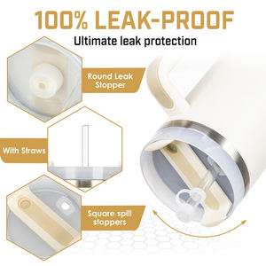 แก้วน้ำสแตนเลสเก็บความร้อนความเย็น ขนาด 40 ออนซ์ พร้อมหูจับ ขายส่งจำนวนมาก รับผลิตตามสั่ง - Product Image 2