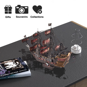 Piececool - QUEEN ANNES REVENGE <span class=keywords><strong>II</strong></span> HP362-KR - Rompecabezas Metálico 3D de Alta Precisión, Juguete de Construcción de Barco de Metal para Adultos y Adolescentes - Product Image 5