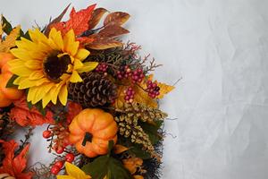 Corona Decorativa de Girasoles y Calabazas para Otoño, Personalizada al por Mayor, para Puerta Principal - Product Image 5