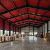 Entrepôt à structure métallique pour le stockage de bobines d'acier, bâtiment préfabriqué à portique robuste, fabricant direct d'usine