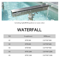 Fontaine à cascade moderne en acier inoxydable à prix d'usine pour hall d'hôtel, décoration extérieure, fontaine durable