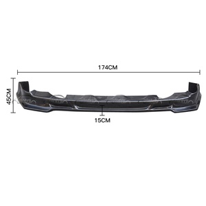 Real Carbon Fiber Front Bumper <b>Lip</b> Spoiler Chin <b>Splitter</b> for Honda CRX 1988-1991 Body Kit Car Styling - Product Image 1