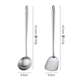 Cucharón de sopa grande de acero inoxidable con mango largo de 28-40 pulgadas, herramienta para Cocinar en casa, apto para lavavajillas - Product Image 6