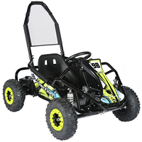 Kart électrique sans balais Funrun 1000W Max avec transmission par chaîne pour enfants, utilisation en extérieur