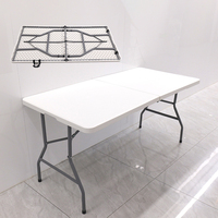 Table pliante en plastique portable de 180 cm (6 pieds) pour l'extérieur, le camping et le jardin - Vente en gros