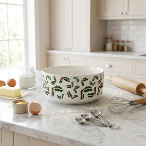 Christmas Design Nordic Style Heat Resistant Eco-Friendly <b>Large</b> Porcelain <b>Bowl</b> for Salad Soup or Home Dinnerware 5-Inch - Product Image 5